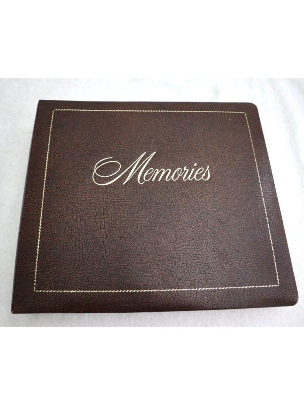 NEW Retro Memories Photo Album Leatherette Cover Gold Scrapbook 70's  80's
